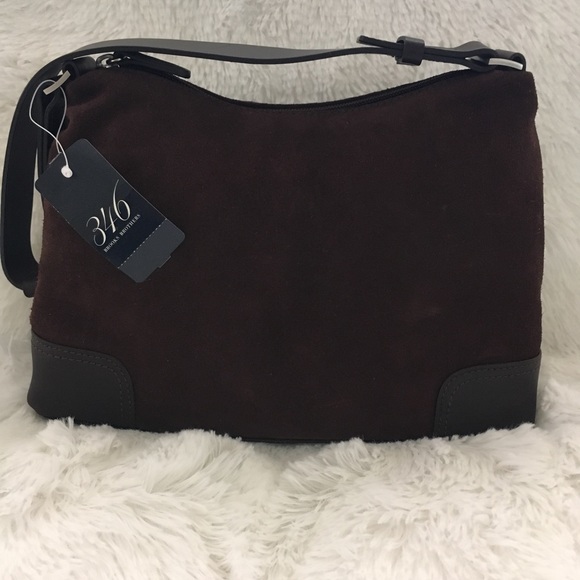 Brooks Brothers Handbags - NWT Brooks Brothers brown suede bag
